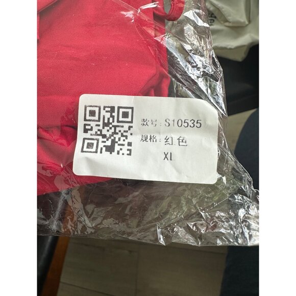 Red Two-Piece Maxi Skirt & Crop Top Set With Belt - XL - Metamorphosis Girl - Picture 4 of 7